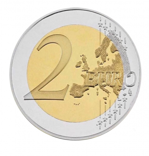 Монета 2 евро Введение первого евро. Хорватия 2023 UNC фото 2