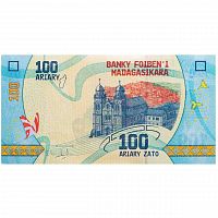 Банкнота 100 ариари. Мадагаскар 2022 aUNC