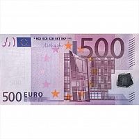 Коллекционная банкнота 500 евро. Австрия 2002 aUNC