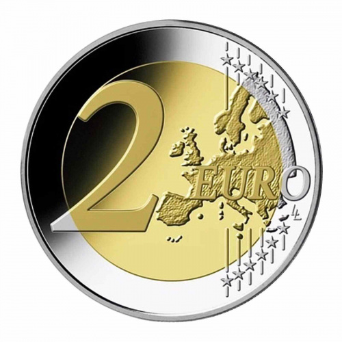 Монета 2 евро 175 лет Конституции Паульскирхе. Германия А 2024 UNC фото 2