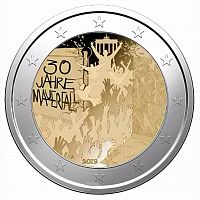 Памятная монета 2 евро Берлинская стена. Германия 2019 UNC