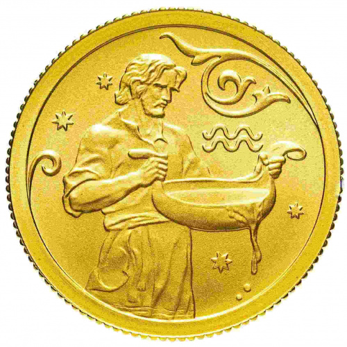 Монета 25 рублей Водолей в капсуле. Знаки зодиака. СПМД 2005 UNC Монета 25 рублей Водолей в капсуле. Знаки зодиака. СПМД 2005 UNC