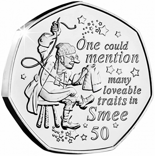Монета 50 пенсов Смии. Питер Пэн. Остров Мэн 2020 UNC Монета 50 пенсов Смии. Питер Пэн. Остров Мэн 2020 UNC