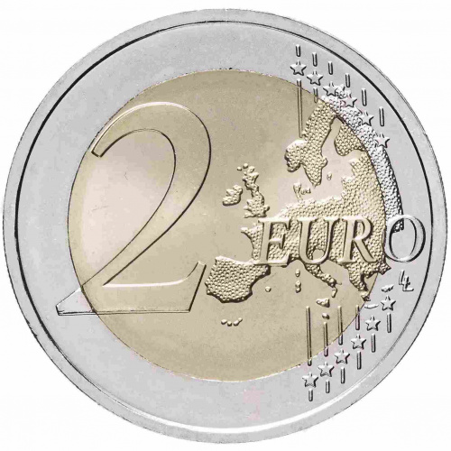 Памятная монета 2 евро Литовский язык. Литва 2015 UNC фото 2