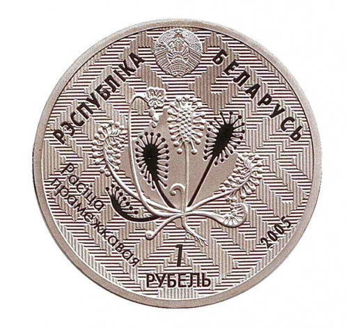 Монета 1 рубль Ольманские болота. Бородатая неясыть. Беларусь 2005 Proof фото 2 Монета 1 рубль Ольманские болота. Бородатая неясыть. Беларусь 2005 Proof фото 2