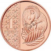 Монета 1 пенни Соня. Великобритания 2023 UNC