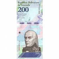 Банкнота 200 боливар. Венесуэла 2018 aUNC
