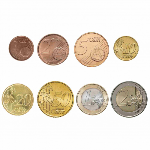 Годовой набор из 8-ми евро монет. Германия UNC фото 2