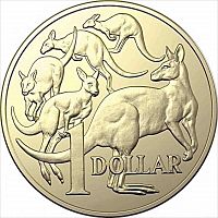 Коллекционная монета 1 доллар. Карл III. Австралия 2024 UNC