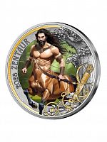 Памятная монета 3 евро Кентавр. Мифические существа. Австрия 2028 UNC