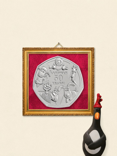 Монета 50 пенсов Aardman 50 лет в буклете Великобритания 2026 BUNC фото 4 Монета 50 пенсов Aardman 50 лет в буклете Великобритания 2026 BUNC фото 4