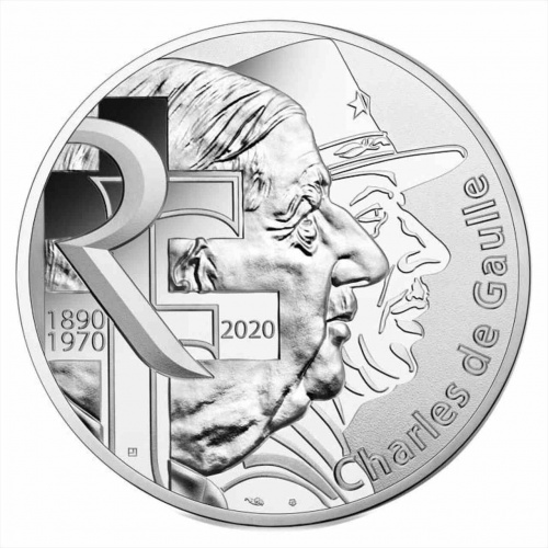 Серебряная монета 10 евро в буклете Шарль де Голль. Франция 2020 UNC фото 2 Серебряная монета 10 евро в буклете Шарль де Голль. Франция 2020 UNC фото 2