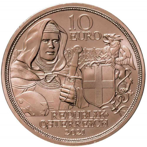 Монета 10 евро Братство. Рыцарские истории. Австрия 2021 UNC фото 2 Монета 10 евро Братство. Рыцарские истории. Австрия 2021 UNC фото 2
