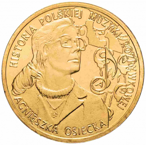 Памятная монета 2 злотых Агнешка Осецкая. Польша 2013 UNC Памятная монета 2 злотых Агнешка Осецкая. Польша 2013 UNC
