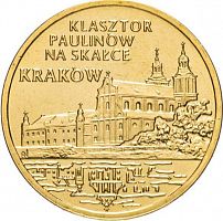 Памятная монета 2 злотых Города Польши - Краков. Польша 2011 UNC