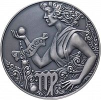 Памятная монета 1 рубль Знаки зодиака - Дева. Беларусь, 2015 г. в. UNC