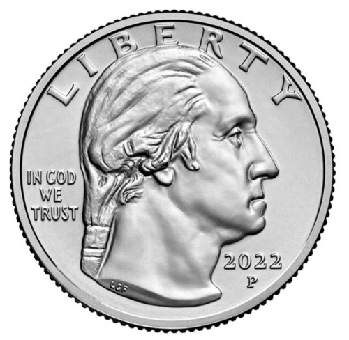 Монета 25 центов Вилма Мэнкиллер. Американские женщины. P США 2022 UNC фото 2