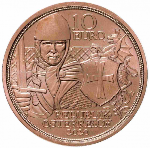Монета 10 евро Храбрость. Рыцарские истории. Австрия 2020 UNC фото 2 Монета 10 евро Храбрость. Рыцарские истории. Австрия 2020 UNC фото 2