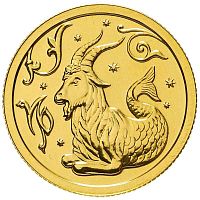 Монета 25 рублей Козерог в капсуле. Знаки зодиака. ММД 2005 UNC