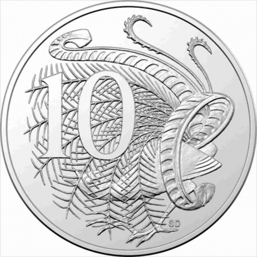 Коллекционная монета 10 центов. Карл III. Австралия 2024 UNC Коллекционная монета 10 центов. Карл III. Австралия 2024 UNC