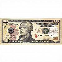 Коллекционная банкнота 10 долларов. США aUNC