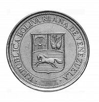 Памятная монета 50 сентимо. Венесуэла, 2007-2012 г. в. Монета в состоянии UNC (без обращения)
