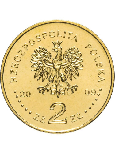 Памятная монета 2 злотых Выборы 1989 года. Польша 2009 UNC фото 2