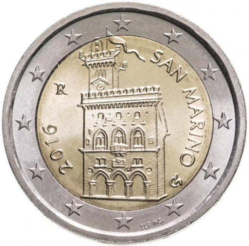 Монета 2 евро. Сан-Марино 2016 UNC Монета 2 евро. Сан-Марино 2016 UNC