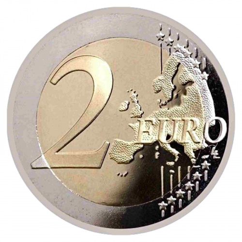 Монета 2 евро Писатель Алессандро Мандзони. Ватикан 2023 UNC фото 2