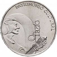 Памятная монета 2.5 евро Фаду. Португалия 2008 UNC