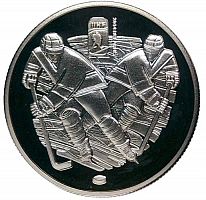 Памятная монета 1 рубль Чемпионат мира по хоккею 2014 г. Чижовка-Арена. Беларусь, 2013 г. в. Proof