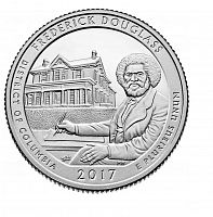 Монета 25 центов Парк Фредерика Дугласа. Национальные парки. США D 2017 UNC