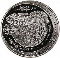 Памятная монета 1 рубль Легенда о Снегире. Беларусь, 2014 г. в. Proof