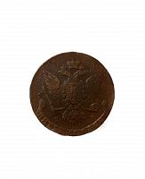 Монета 5 копеек Екатеринбургский монетный двор. Российская империя 1766 VF-XF