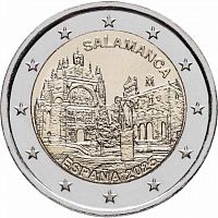 Памятная монета 2 евро Старый город Саламанка. Испания 2025 UNC
