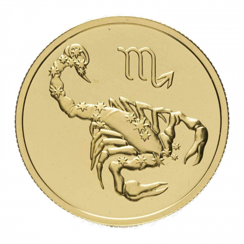 Монета 50 рублей. Скорпион. Знаки зодиака. ММД 2003 UNC Монета 50 рублей. Скорпион. Знаки зодиака. ММД 2003 UNC