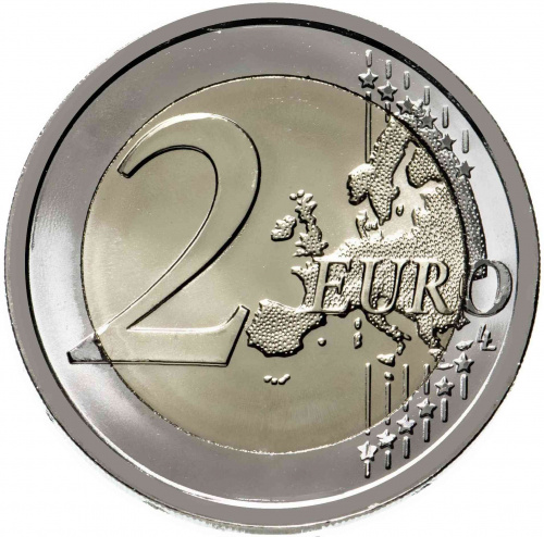 Монета 2 евро 35 лет программе Эрасмус. Италия 2022 UNC фото 2 Монета 2 евро 35 лет программе Эрасмус. Италия 2022 UNC фото 2