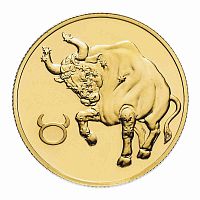 Монета 50 рублей Телец. Знаки зодиака. СПМД 2004 UNC