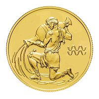 Монета 50 рублей Водолей. Знаки зодиака. СПМД 2004 UNC