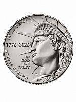 Монета 50 центов 250 лет независимости США 2026 D UNC