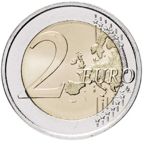Монета 2 евро 30 лет флагу ЕС. Финляндия 2015 UNC фото 2