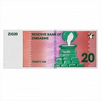 Банкнота 20 ZiG. Зимбабве 2024 UNC