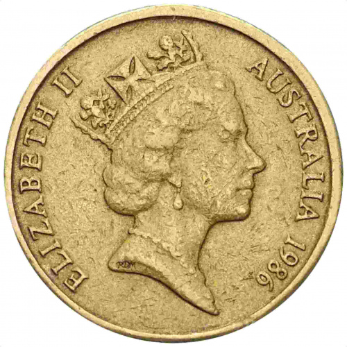 Памятная монета 1 доллар Международный год мира. Австралия 1986 XF-VF фото 2