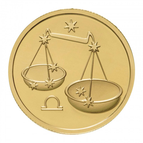 Монета 50 рублей. Весы. Знаки зодиака. ММД 2003 UNC