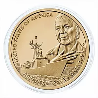 Монета 1 доллар в капсуле Рей Джин Монтегю. Американские инновации. D США 2025 UNC
