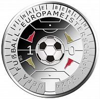 Монета 11 евро Чемпионат Европы по футболу 2024. Германия 2024 PL