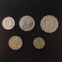Набор из 5-ти монет 10,20,50 центов и 1,2 доллара. Австралия 2000-2009 XF