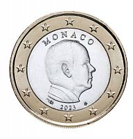 Монета 1 евро. Монако 2023 UNC